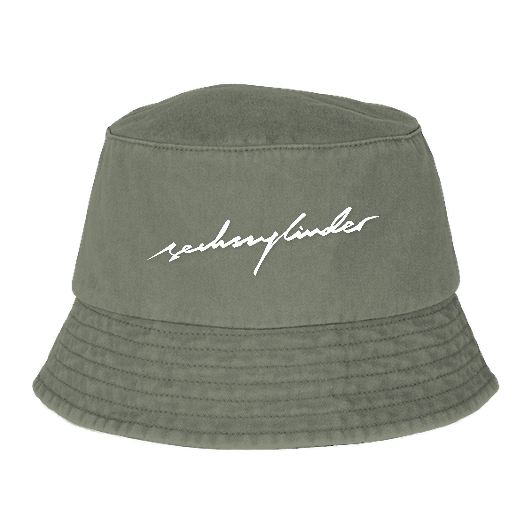 Washed Bucket Hat Almond Green