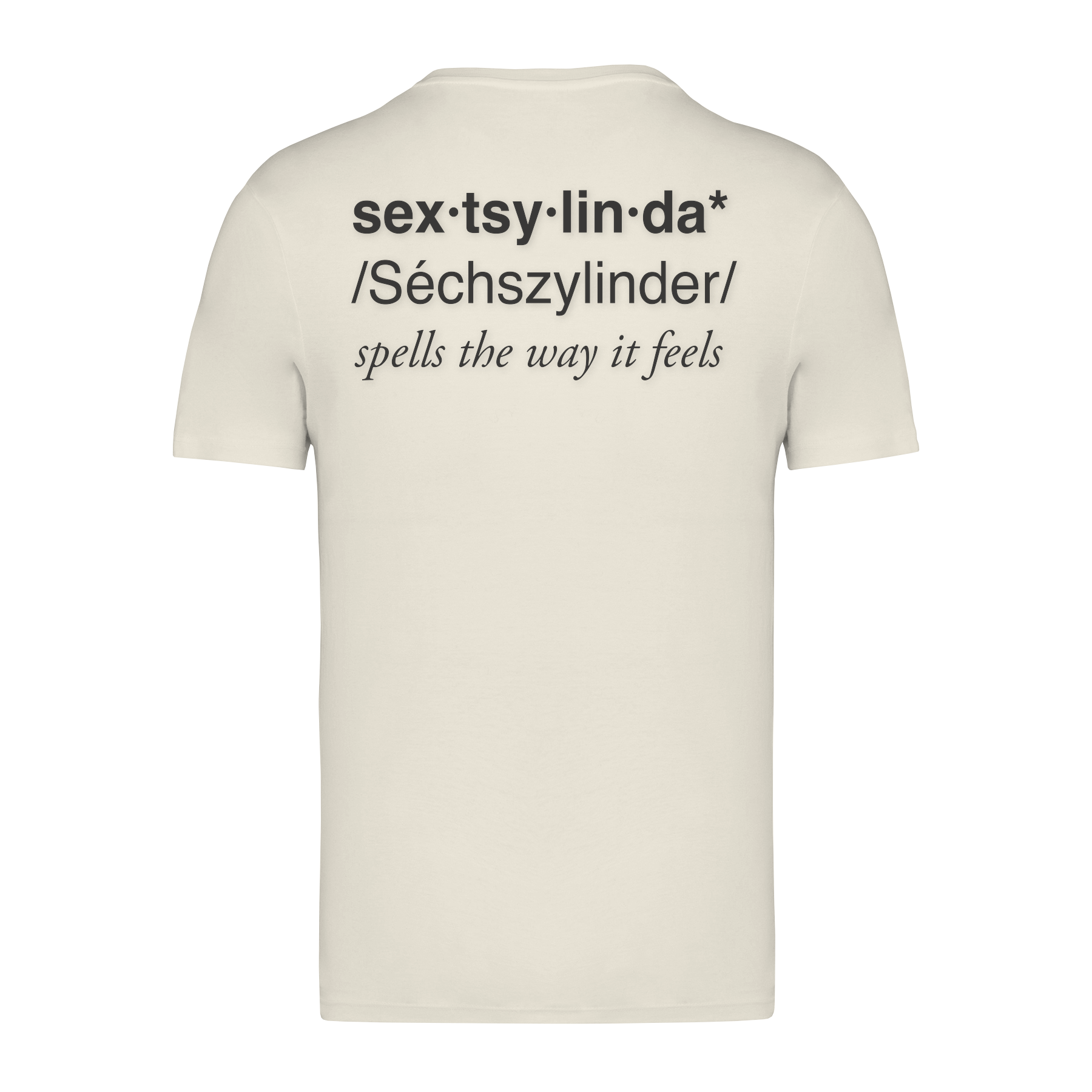 Sextsylinda Shirt Ivory Rückseite