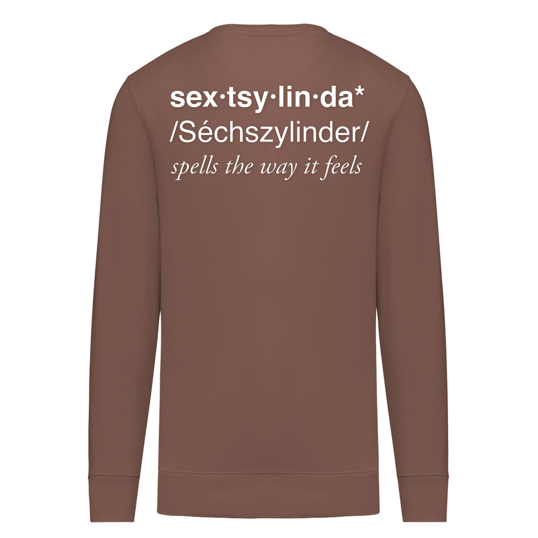 Sextsylinda Sweater Sienna Rückseite