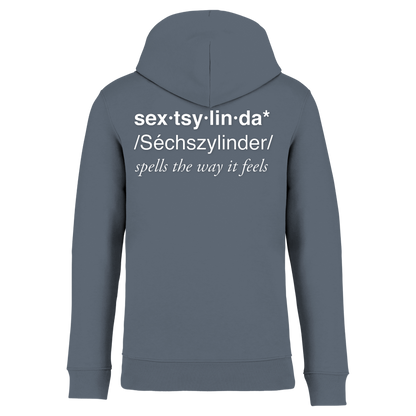 Sextsylinda Hoodie Mineral Grey Rückseite
