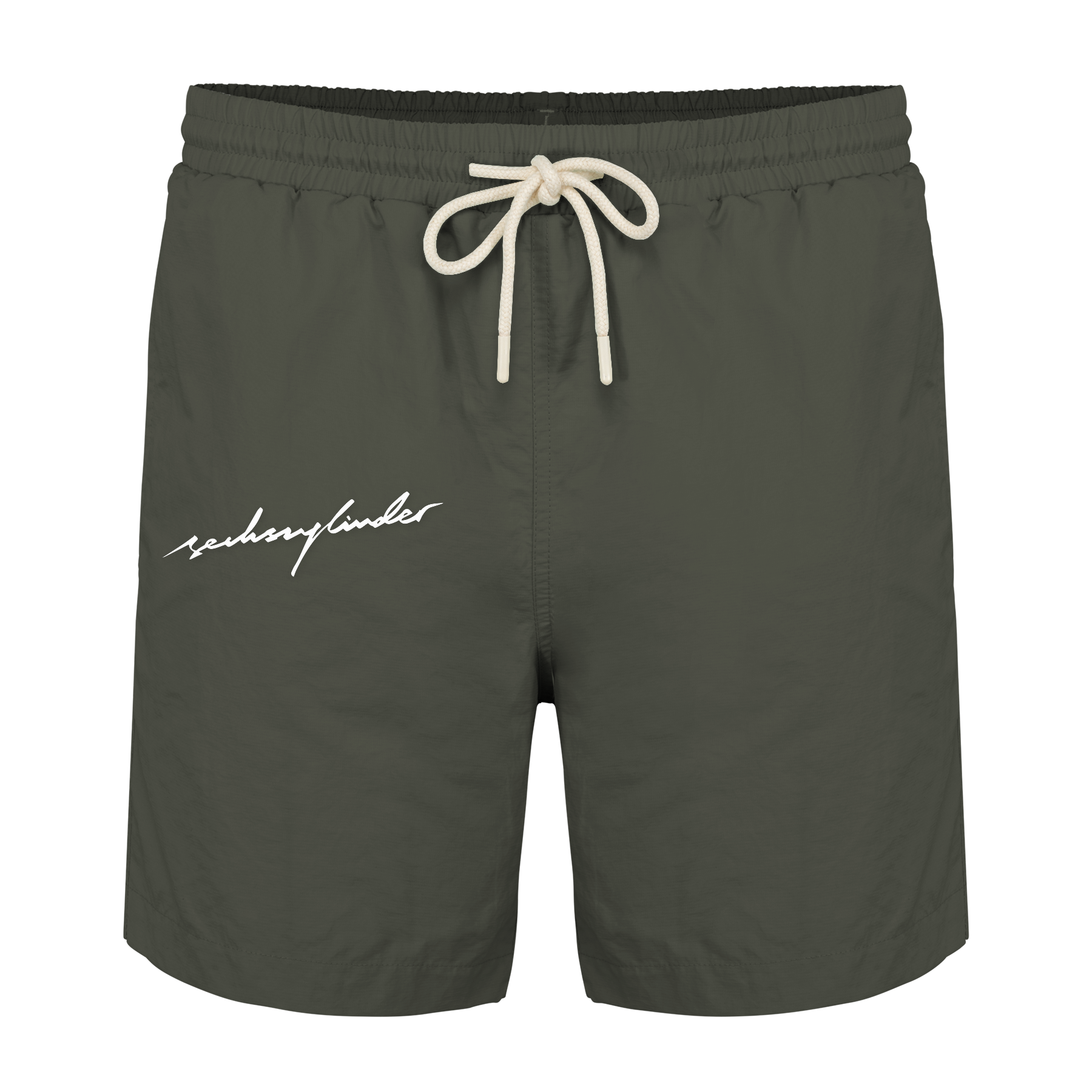 Swim Shorts Organic Khaki Front