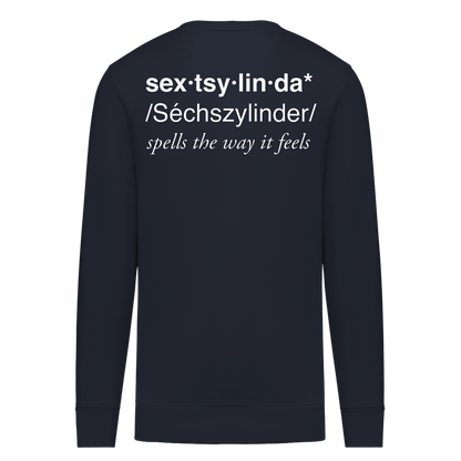 Sextsylinda Sweater Navy Blue Rückseite