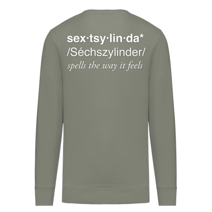 Sextsylinda Sweater Almond Green Rückseite