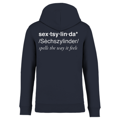 Sextsylinda Hoodie Navy Blue Rückseite