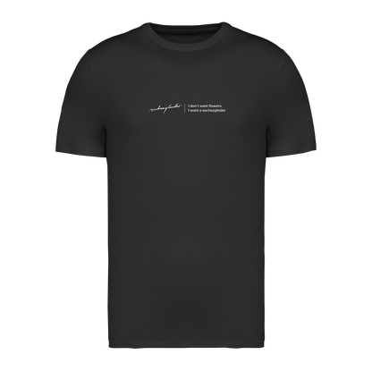 Damen T-Shirt „I don't want flowers, I want a Sechszylinder