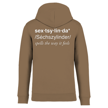 Sextsylinda Hoodie Dark Camel Rückseite