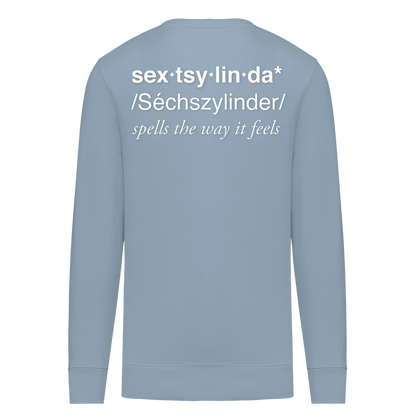 Sextsylinda Sweater Aquamarine Rückseite