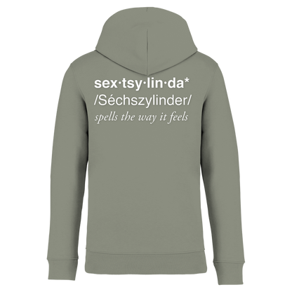Sextsylinda Hoodie Almond Green Rückseite