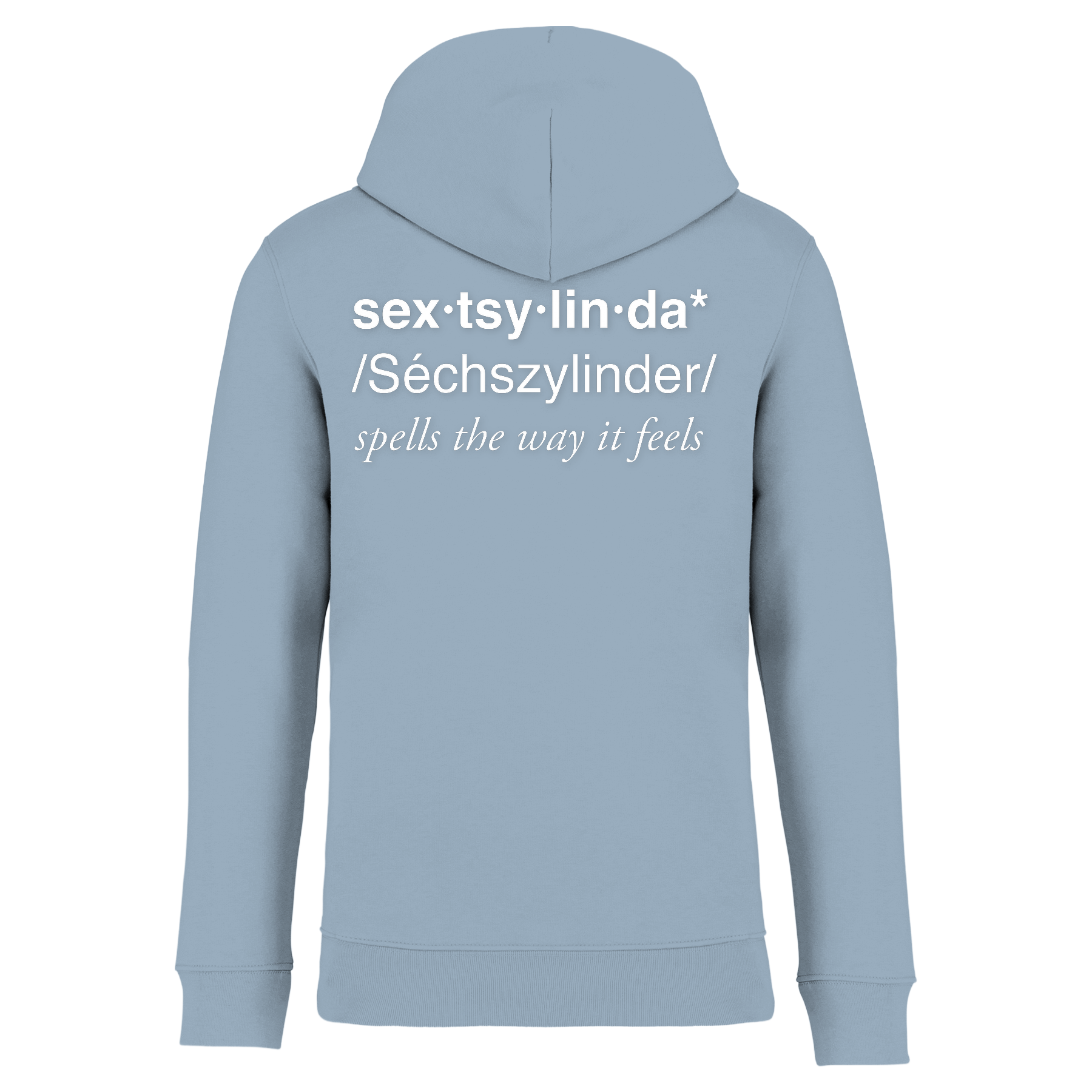 Sextsylinda Hoodie Aquamarine Rückseite