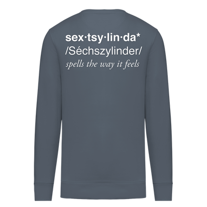 Sextsylinda Sweater Mineral Grey Rückseite