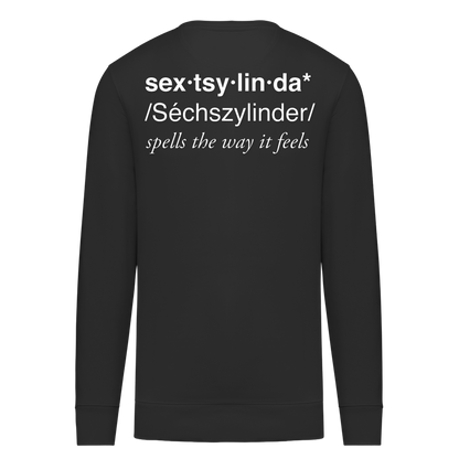 Sextsylinda Sweater Black Rückseite